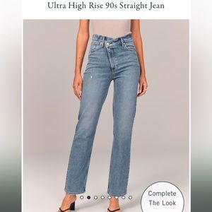 Abercrombie curve love 90’s straight jeans